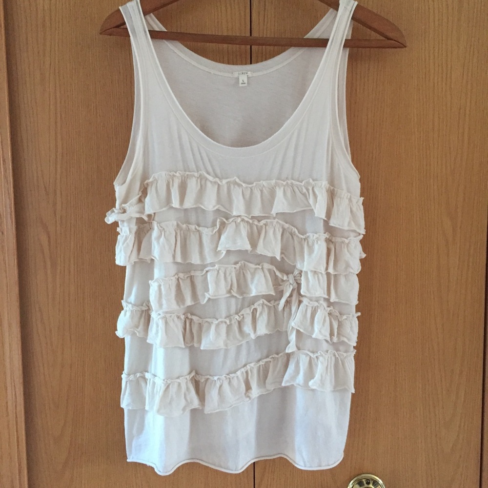 J. Crew Ruffled Tank